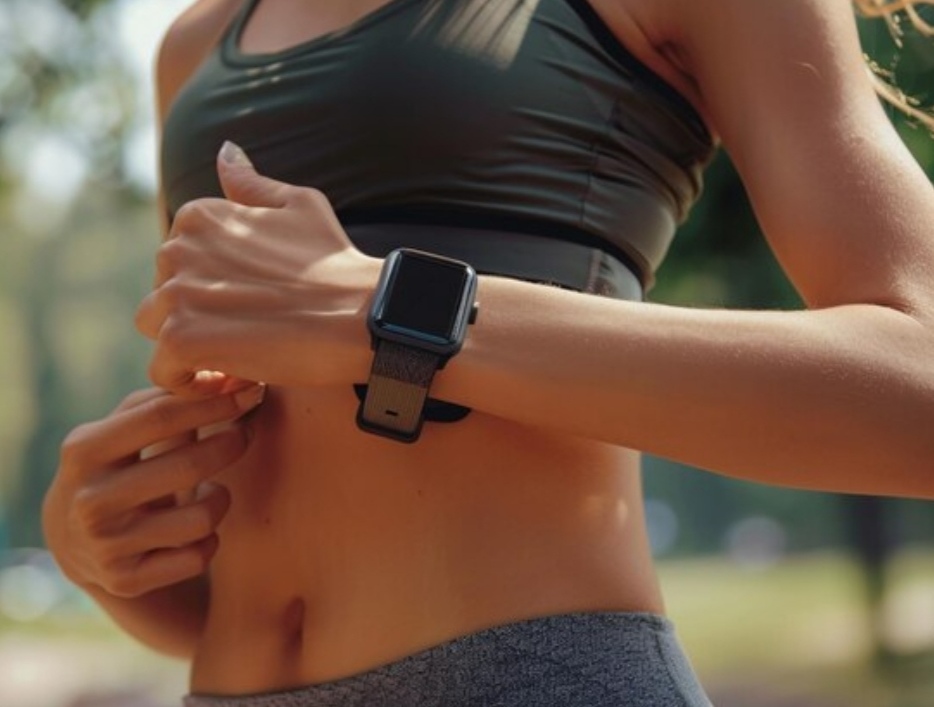 best fitness tracker for 2025 -a woman is jogging with her fitness tracker.