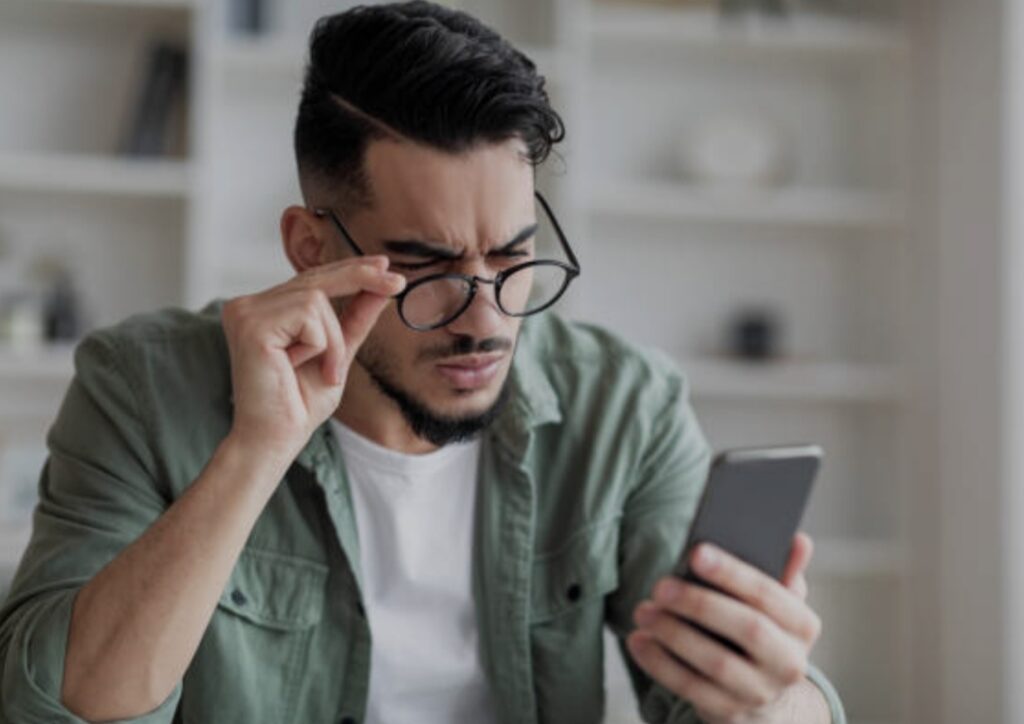 eye strain tech tips, reduce blue light, screen fatigue